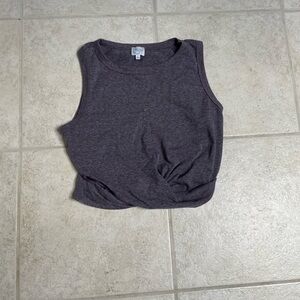 Women's Sleeveless Gray Top
